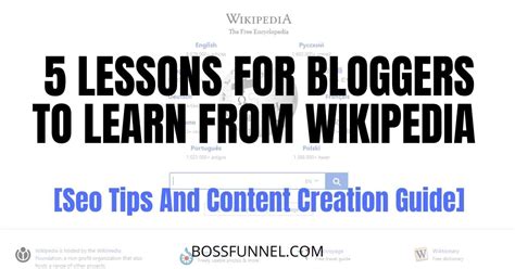 5 Lessons For Bloggers To Learn From Wikipedia Seo Tips And Content 5 Lessons For Bloggers To Learn From Wikipedia Seo Tips And Content