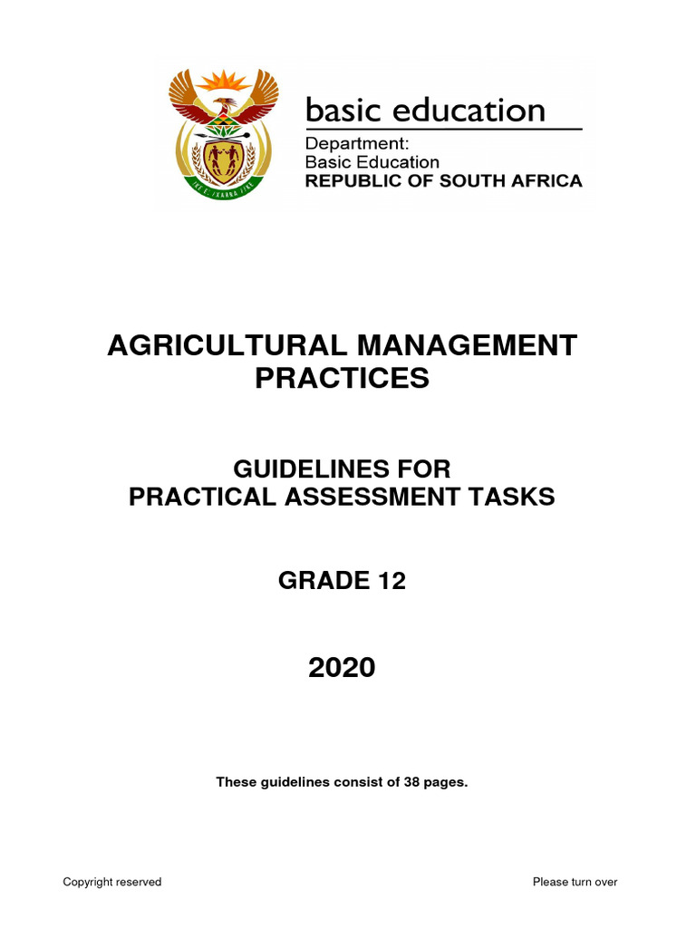 Agricultural Management Practices Learner Book Agricultural Management Practices Learner Book