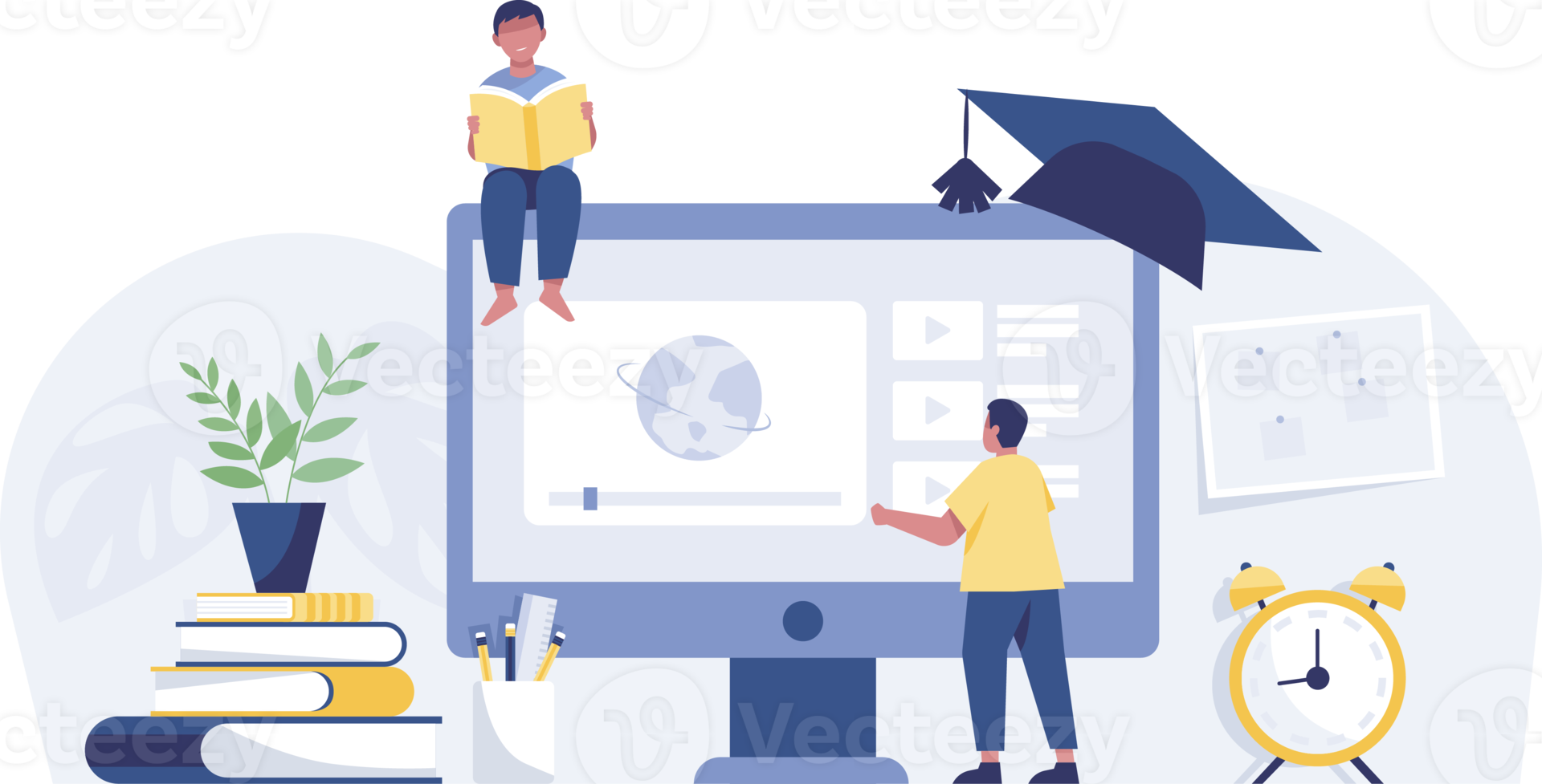 Best Premium Easy Online Learning Illustration Download In Png Vector Best Premium Easy Online Learning Illustration Download In Png Vector