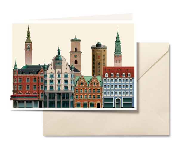 Copenhagen Architecture By Martin Schwartz Illustrationer Via Behance Copenhagen Architecture By Martin Schwartz Illustrationer Via Behance