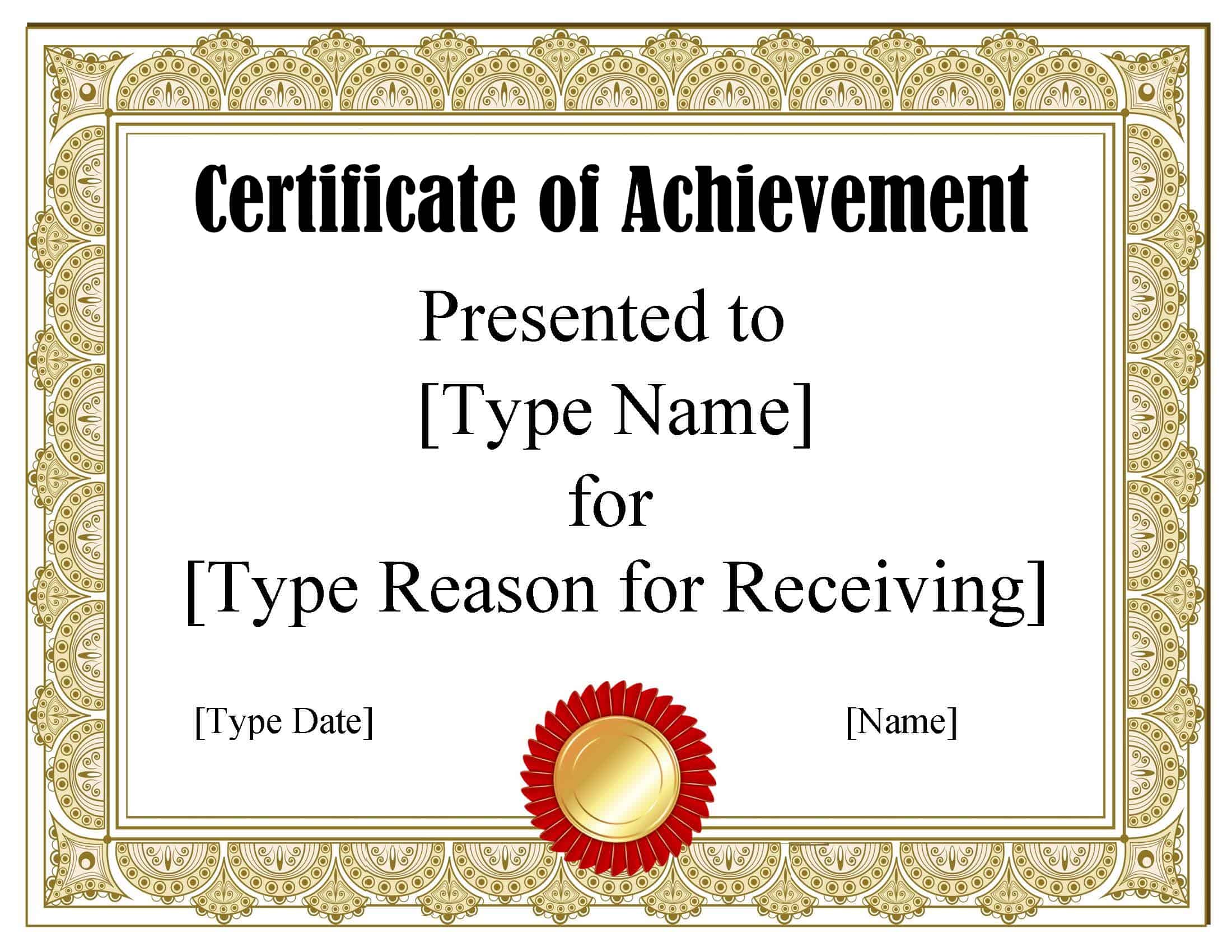 Free Certificate Template Word Instant Download Free Certificate Template Word Instant Download