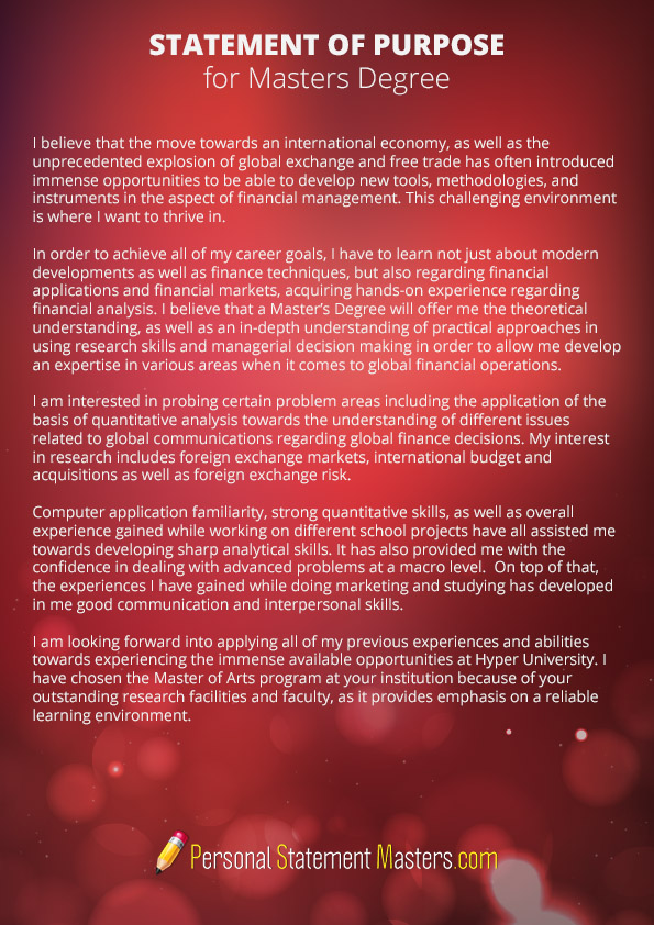 How To Write A Personal Statement For A Masters Degree Personal How To Write A Personal Statement For A Masters Degree Personal