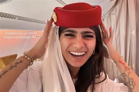 Mia Khalifa Wows Fans With Glam Air Stewardess Transformation On Luxury Mia Khalifa Wows Fans With Glam Air Stewardess Transformation On Luxury