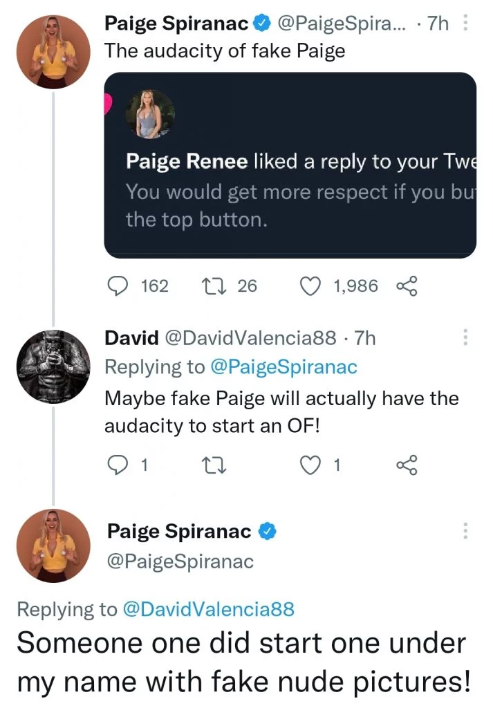 Paige Spiranac Says An Imposter Created A Fake Onlyfans Using Her Name Paige Spiranac Says An Imposter Created A Fake Onlyfans Using Her Name