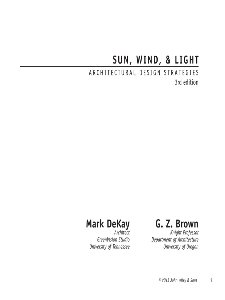 Pdf Sun Wind Light Architectural Design Strategies 3Rd Edition Pdf Sun Wind Light Architectural Design Strategies 3Rd Edition