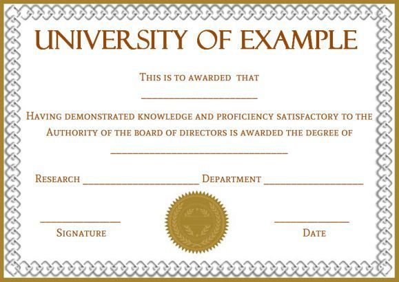 Phd Certificate Template Phd Certificate Template