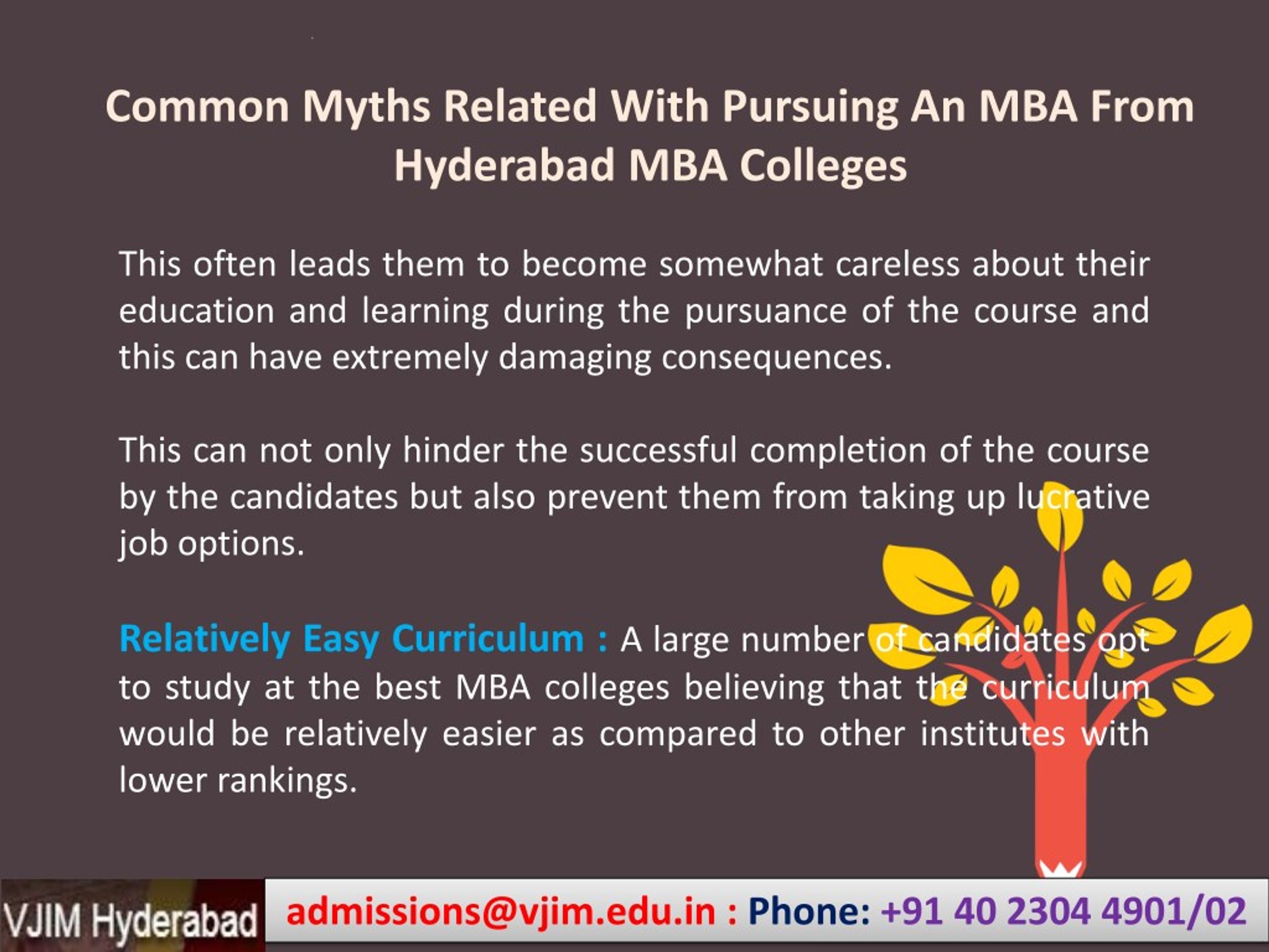 Ppt Common Myths Related With Pursuing An Mba From Hyderabad Mba Ppt Common Myths Related With Pursuing An Mba From Hyderabad Mba