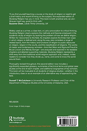 Studying Religion An Introduction Hardcover Routledge Studying Religion An Introduction Hardcover Routledge