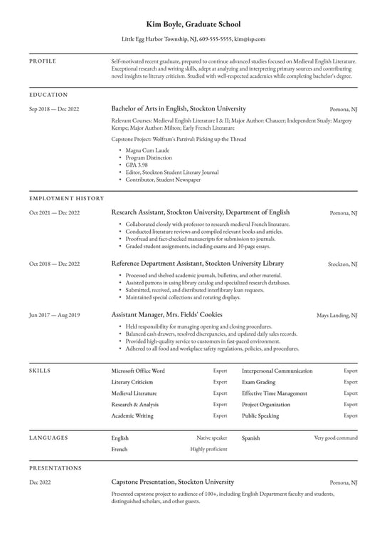 The Ultimate 15Step Guide To Crafting A Powerful Graduate School Resume The Ultimate 15Step Guide To Crafting A Powerful Graduate School Resume