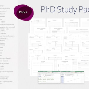 Ultimate Phd Pack 64 Unique Pdf Pages 2 Excel Sheets To Etsy Ultimate Phd Pack 64 Unique Pdf Pages 2 Excel Sheets To Etsy