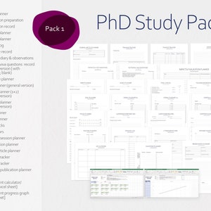 Ultimate Phd Pack 64 Unique Pdf Pages 2 Excel Sheets To Plan Your Ultimate Phd Pack 64 Unique Pdf Pages 2 Excel Sheets To Plan Your